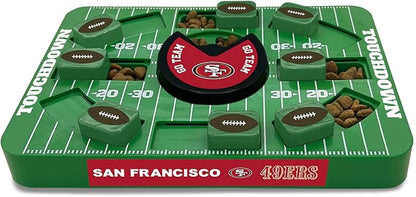 Pets First NFL SAN Francisco 49ERS Large Puzzle Toy - Interactive Dog Treat &amp; Slow Feeding Toy