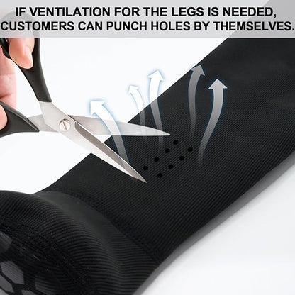 COODEO Dog Socks to Prevent Licking Paws, Healing Boots &amp; Paw Protectors with Non-Slip Bottoms for Wound Protection, Waterproof Sleeve Shoes for Licking（Blue，3XL_Left