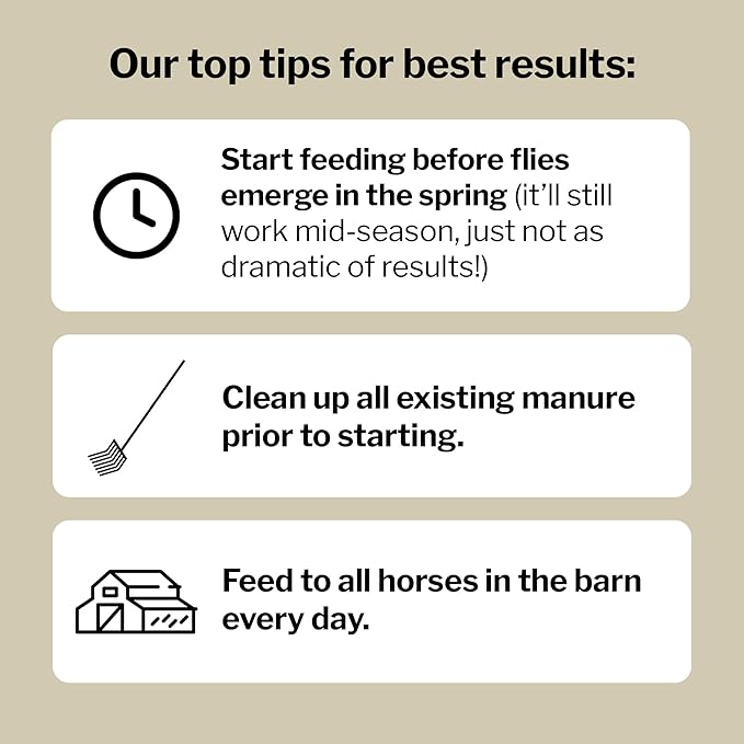 Formula 707 MultiFly Feed-Thru Fly Control Pellets for Horses - Palatable &amp; Safe Fly Population Reduction (5 lb Bag - 91 Servings)