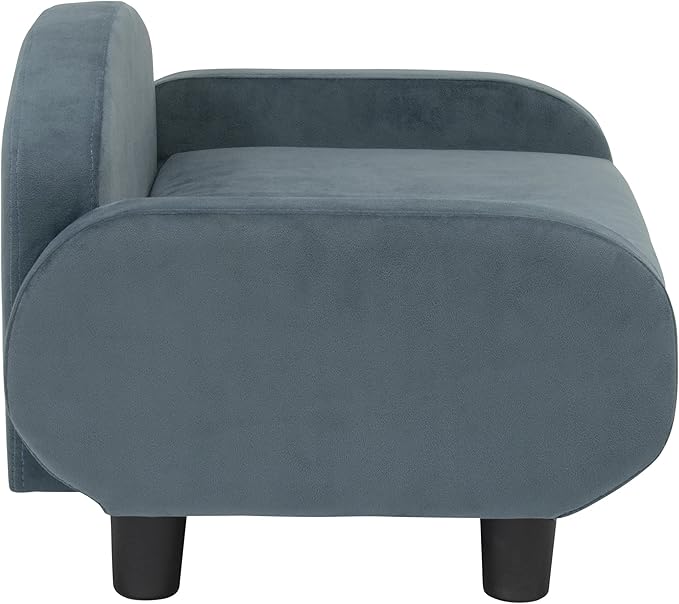 Paws &amp; Purrs Cat Sofa Bed, Pet Couch for Indoor Cats Elevated Cat Beds with Removable Washable Mattress Cover for Kitten, Puppy or Small Animal- 31.5" Wide, Cornflower