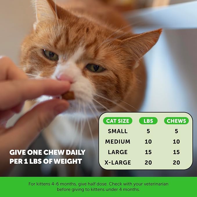 Cat Urinary Tract Health Crunchy &amp; Creamy Chews - Promotes Healthy Digestion &amp; Normal Bladder Function with Cranberry, Antioxidants, &amp; Probiotics - Gut + Bladder Support Supplement (30 Day Supply)