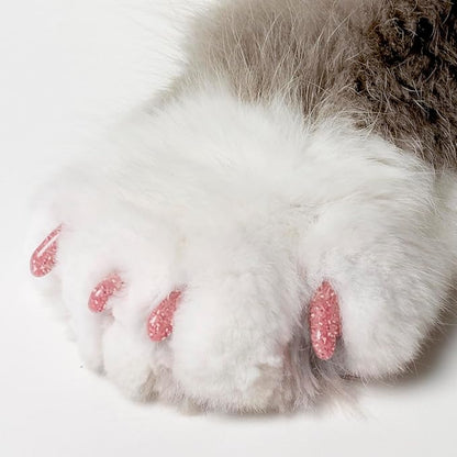 Soft Claws Cat Nail Caps for Small Cats–(40 Caps, Pink Sparkle)-Made in USA-Veterinarian-Developed, Non-Toxic | Protects Furniture &amp; Skin-Easy to Apply, Long-Lasting Anti-Scratch Soft Cat Claw Covers