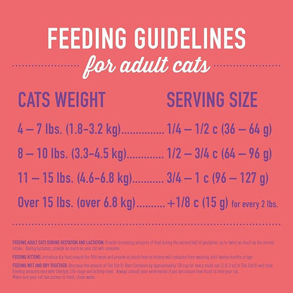 Tiki Cat Born Carnivore High Protein Dry Cat Food, Chicken Herring &amp; Salmon Meal, 2.8 lbs. Bag