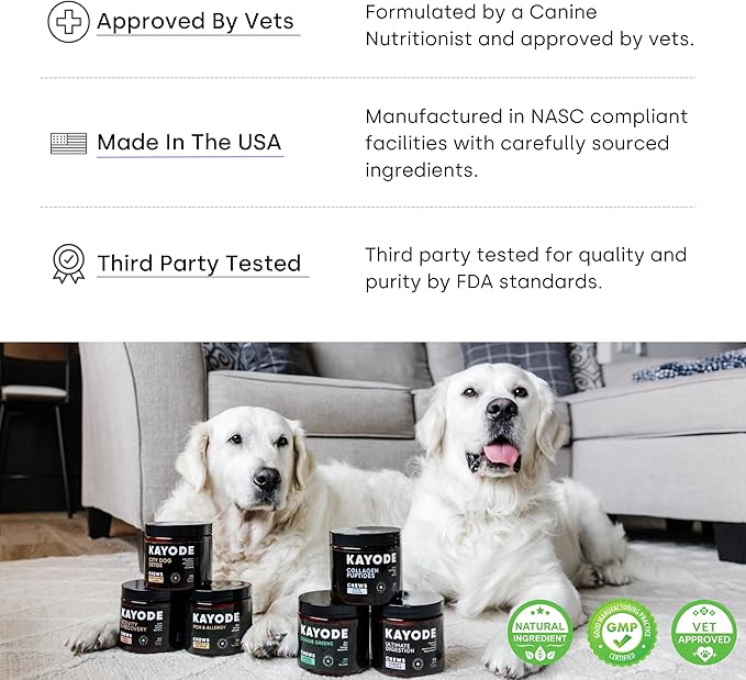 Kayode Ultimate Digestion. Fast Facting Anti Diarrhea for Dogs. Dog Fart Remedy &amp; Dog Gas Relief. Natural Nutrients for Healthier, Firmer Stools. Pumpkin &amp; Digestive Enzymes for Dogs.