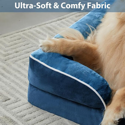 WNPETHOME Dog Beds for Large Sized Dogs, Washable Orthopedic Dog Couch Sofa Bed with Waterproof Lining &amp; Non-Skid Bottom for Pet Sleeping