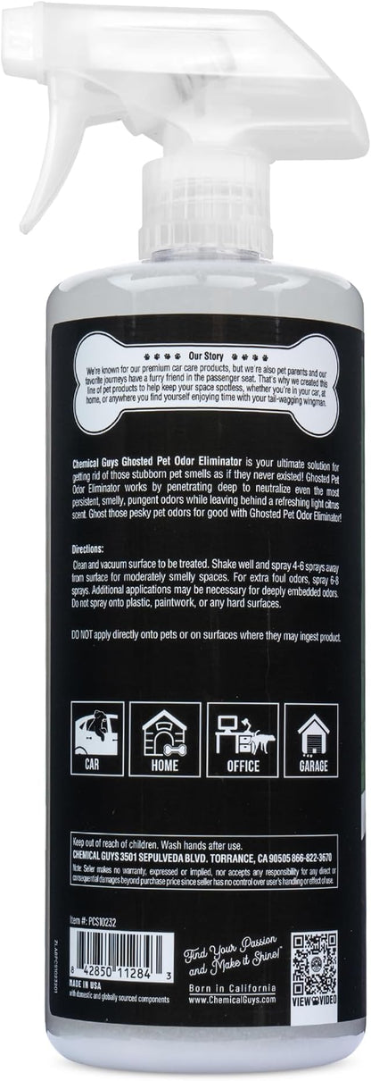 Ghosted Pet Odor Eliminator, Refresh Your Home, Car, Office, &amp; More, from Chemical Guys (32 Fl Oz) - Fresh Citrus Scent - PCS10232