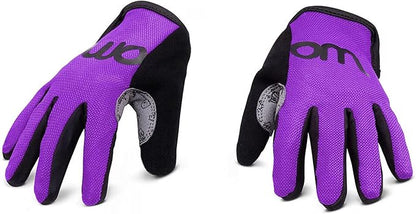 woom TENS Bike Gloves, Child’s &amp; Youth Bicycle Full Finger Protection with Grip for Road Cycling &amp; Mountain Biking (Boys &amp; Girls)