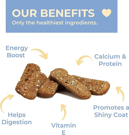 Peanut Butter Crunchy Dog Treats Natural Human Grade Non-GMO Dog Biscuits Made in USA (24oz)