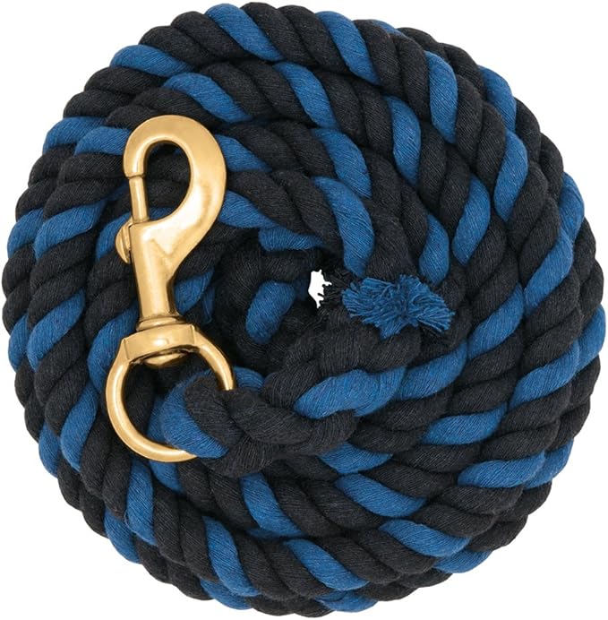 Weaver Equine Performance Lead Rope, Long Horse Lead Rope with Quick Halter Attachment, Soft Comfort Grip, Barn Horse Tack for Daily Use &amp; Showing