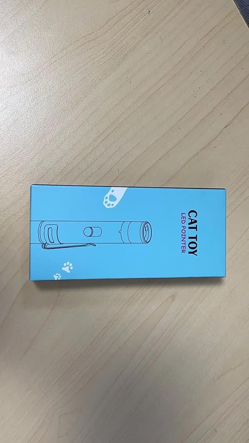 Cat Toy Pointer for Indoor Cats, 2 Pieces, USB Rechargeable Kitten Toys with 7 Adjustable Patterns, Interactive Chase Toys for Indoor Cats &amp; Dogs, Training &amp; Exercise Fun