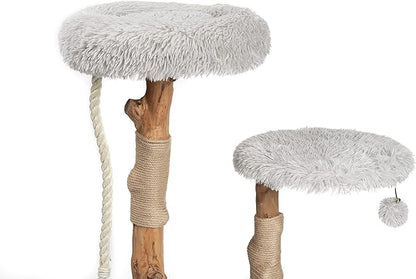 MAU Modern Cat Tower - Wooden Cat Scratching Tree &amp; Condo - Luxury Collection - Cat Lovers Gift