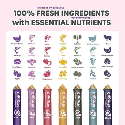 Bundle | Berry Good Milk 10pk Vitamin-Infused + 49 Variety Squeeze Vita Sticks with Essential multivitamins [Both Products are for Cats &amp; Dogs of All Life Stages]
