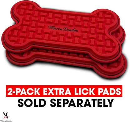 Distract-A-Hat ™ by Warren London - Dog Grooming Distraction Lick Hat for Nail Clipping and Grooming – Adjustable Fit with Adhesive Dog Lick Pad, Spreader &amp; Cleaning Brush Included