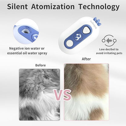 Cat Steam Brush, 3-in-1 Pet Steam Brush for Cats Shedding &amp; Grooming, Brushes for Indoor Cats, Anti-Static Hair Removal Comb with Water Tank, Gentle Grooming Supplies for Long &amp; Short Hair