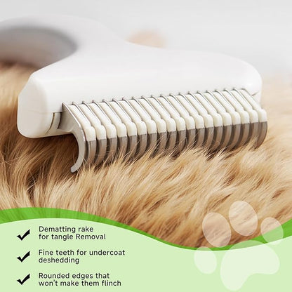 3-in-1 Pet Steam Brush Set for Dogs &amp; Cats, Grooming Comb with Spray, Defur Tool, Water-Assisted Hair Removal, Spritz Brush, Multi-Purpose Kit, Undercoat Rake, Deshedding Brushes, Dematting Brush.