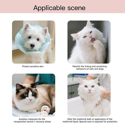 Touchdog Foldable Dog Cone Collar for Cats &amp; Dogs - Adjustable Soft Recovery Collar with Waterproof PU Coating, Lightweight Design, 24.5cm/9.6in Wide Barrier (Pink, XL)