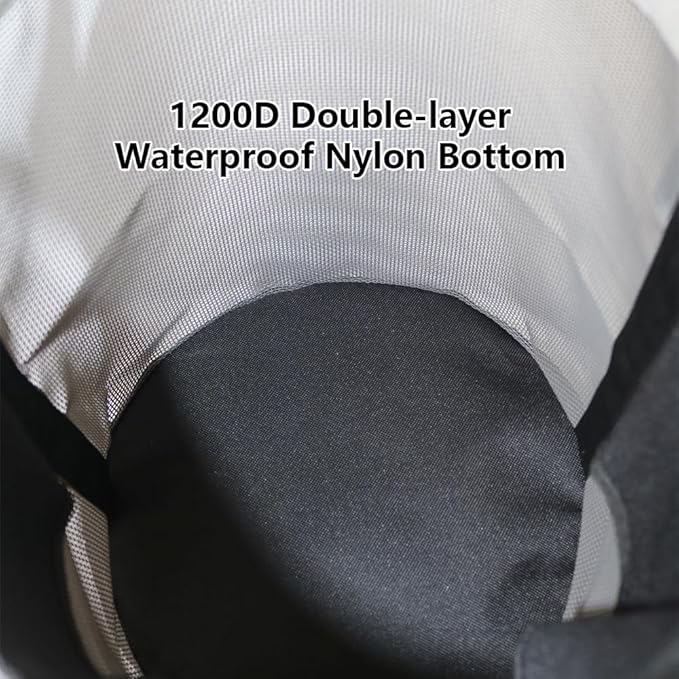 Heavy-Duty Horse Feed Bags - with Adjustable Strap, Comfort Neck &amp; Nose Pads, and Double Waterproof Bottom Mesh (2-Pack) (Blue x2)