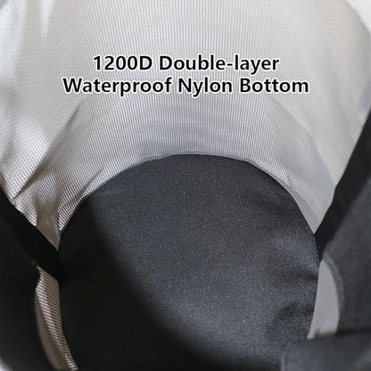 Heavy-Duty Horse Feed Bags - with Adjustable Strap, Comfort Neck &amp; Nose Pads, and Double Waterproof Bottom Mesh (2-Pack) (Blue x2)