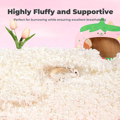 mini&amp;moe Guinea Pig Bedding 25 Liters: Dust-Free and Odor Control Moisture Absorbent Natural Paper Small Pet Bedding - for Guinea Pigs, Hamsters, Rabbits, and Small Animal