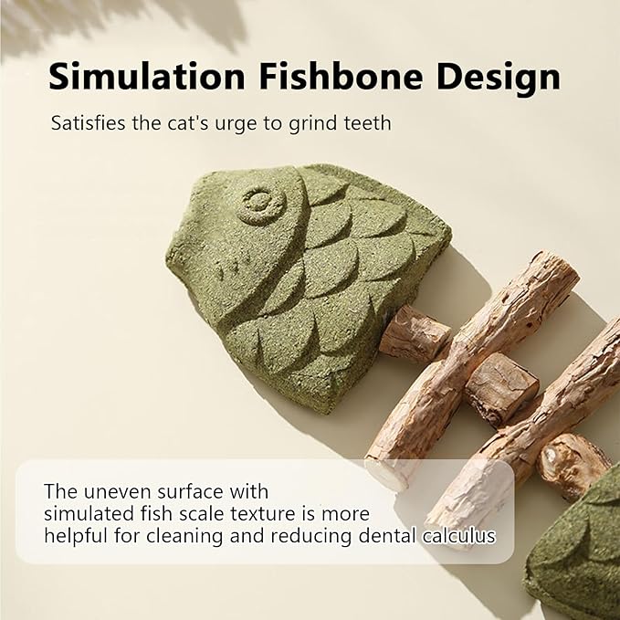 3 Pack Catnip Toys, Healthy Cat &amp; Kitten Teeth Cleaning Dental Chew Toy, Contain Catnip, Natural Silvervine, and Gall Fruit, Interactive Cat Toys for Indoor Cats, are Edible for All Cats Breeds