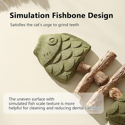3 Pack Catnip Toys, Healthy Cat &amp; Kitten Teeth Cleaning Dental Chew Toy, Contain Catnip, Natural Silvervine, and Gall Fruit, Interactive Cat Toys for Indoor Cats, are Edible for All Cats Breeds