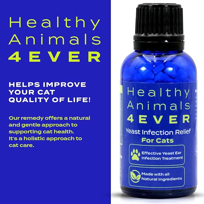 HA4E - Cat Yeast Protection - Homeopathic Support for Yeast Infections - All-Natural Preventive Care for Skin &amp; Ear Health - 300 Tablets