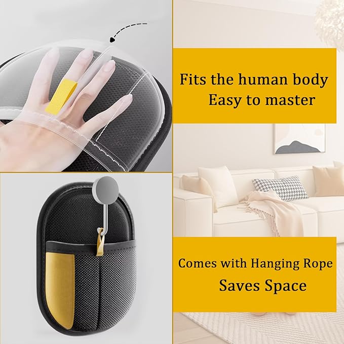 The Magic Brush Pet Hair Remover, Acssart Pet Hair Removal Glove, Electrostatic Pet Grooming Gloves, Efficient Reusable Cat &amp; Dog Hair Remover for Couch, Furniture, Carpet, Curtain (3PCS)