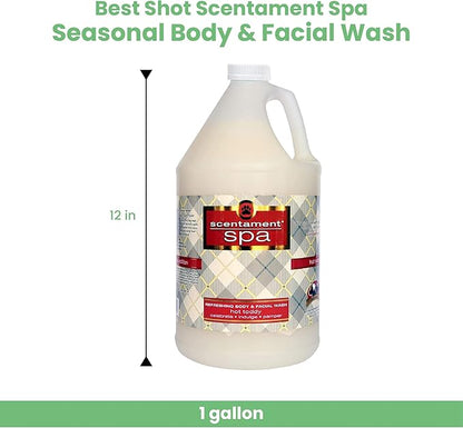 Best Shot Scentament Spa Seasonal Facial &amp; Body Wash, Hot Toddy, 1 Gallon