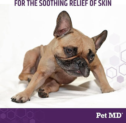 Pet MD All-in-One Derm Care - Hypochlorous Acid Spray for Dogs &amp; All Pets - Skin Soother for Dogs &amp; Wound Spray for Dogs - Cat Wound Care, Dog Hot Spot Remedy, &amp; Dog Itch Relief - 4oz