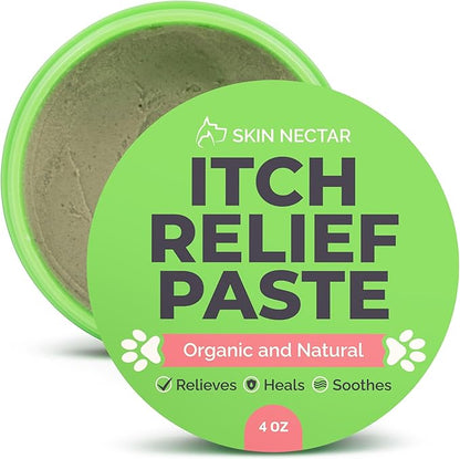 Skin Nectar - Natural Itch Relief for Dogs &amp; Cats - Soothing Pet Skin Repair Balm - - Heals Hot Spots, Dry Skin, Paw Pads - Veterinarian Formulated with Natural and Organic Ingredients