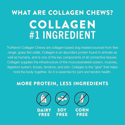 Collagen Rolls - 9" Collagen Rolls for Dogs - Long Lasting Healthy Joint Support - Rawhide Alternative - Skin &amp; Coat Health - Made with Real Peanut Butter, Value Pack, 3 Bags, 9 Count