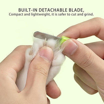 Cactus Shaped Cat Nail Clippers - Durable, Ergonomic Pet Grooming Tool for Cats &amp; Kittens - Safe, Sharp, and Comfortable Claw Trimmer(Green)