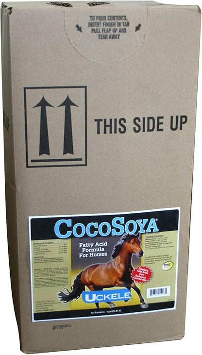 SmartEquine CocoSoya Oil | Oil for Skin and Coat | Contains Soybean and Coconut Oil for Overall Coat Shine and Horse Health | Nourishing Fatty Acids for a Lustrous Appearance | 5 Gallon
