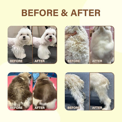 Pet Fur Care Oil - Detangles, Reduces Shedding - Adds Shine with Collagen &amp; Natural Oils - Leave-in Conditioner for Dogs &amp; Cats - 1.01 fl. oz