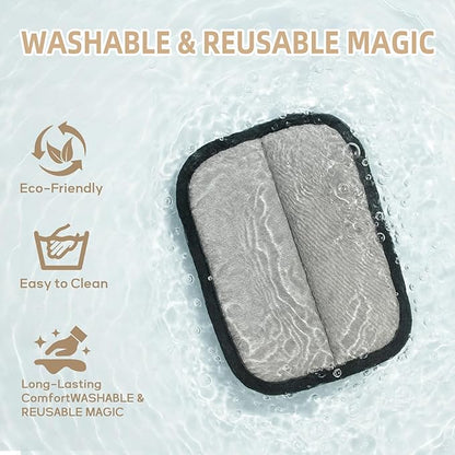 2𝑷𝒄𝒔 Pet Hair Removal Glove for Cats &amp; Dogs, Newly Pro Five-Finger Electrostatic Pet Hair Remover Gloves, Reusable &amp; Washable Magic Brush Pet Hair Removal Tool for Couch, Clothing, Carpet, Car Seat