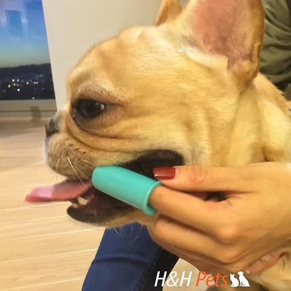 Professional Dog Finger Toothbrush by H&amp;H Pets,Pack of 4
