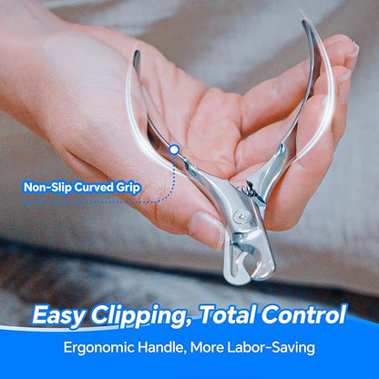 Dog Cat Nail Clippers for Large Dogs Heavy Duty Dog, Professional Stainless Steel Pet Nail Trimmers, Sharp &amp; Safe with Ergonomic Handle, Built-in Nail File