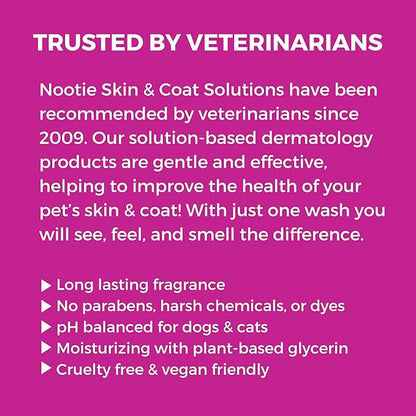 Nootie - Pet Shampoo for Sensitive Skin - Revitalizes Dry Skin &amp; Coat - Natural Ingredients - Gentle Dog Shampoo - Cleans &amp; Conditions
