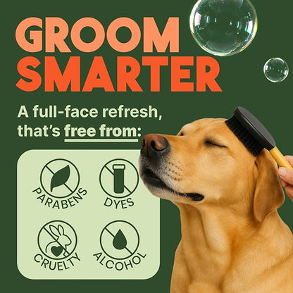 TropiClean No Rinse Waterless Dog Shampoo | Detangling &amp; Deodorizing Dry Shampoo for Smelly Pets | Moisturizes Dry Skin | USA Made | Papaya Scent | 7.4oz