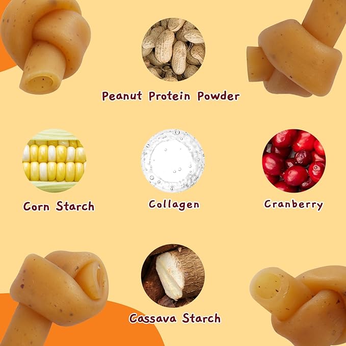 Jungle Calling Peanut Butter Dog Treats, Dental Puppy Chews, Rawhide-Free Bones for Small Dogs, 2.5&