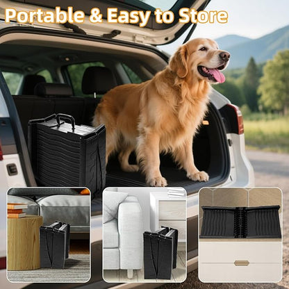Dog Ramp for Car, Pet Ramp with Removable Non-Slip Pads for Large Small Medium Dog Cat, 60&