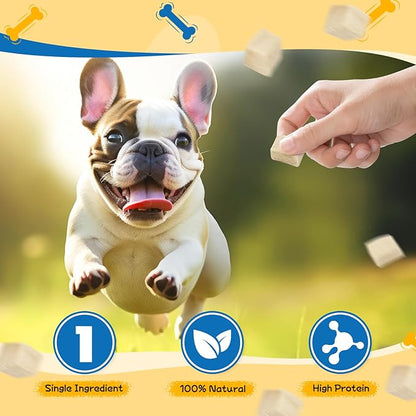 gazeupon Freeze Dried Chicken Treats for Dogs &amp; Cats, Single Ingredient Natural and Healthy Training Treats &amp; Food Topper, High Protein Dog Snacks,10.58 oz
