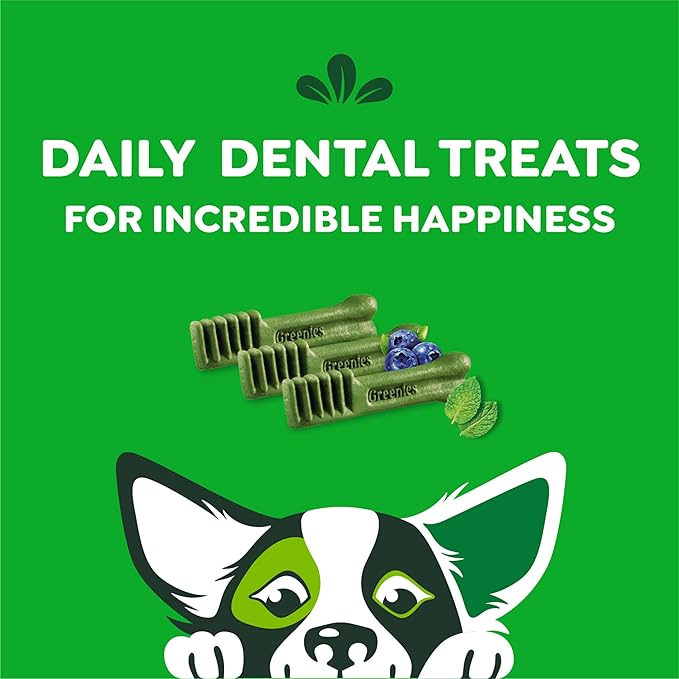 Greenies Petite Dental Dog Treats, 3-Flavor Variety Pack, (3) 12 oz. Pouches, 60 Total Treats