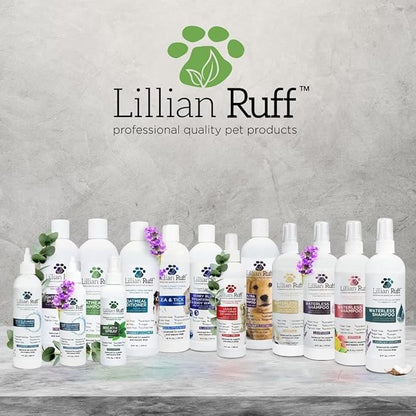 Lillian Ruff PRO Formula Berry Blue Brightening Pet Shampoo - Ultra-Hydrating Professional Whitening Dog Shampoo, Vivid Show-Quality Coat Enhancer, Tear Stain &amp; Odor Eliminator - Vitamin B5 (Gallon)