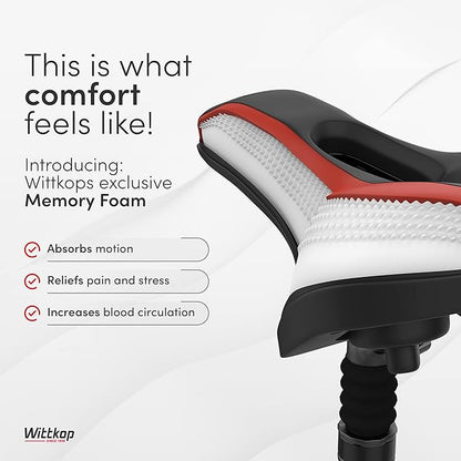 Wittkop Bike Seat I Bicycle Seat for Men and Women, Waterproof Bike Saddle with Innovative 5-Zone-Concept I Exercise Bike Seat for BMX, MTB &amp; Road