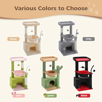 PEQULTI 4-in-1 Cat Tree, 33&