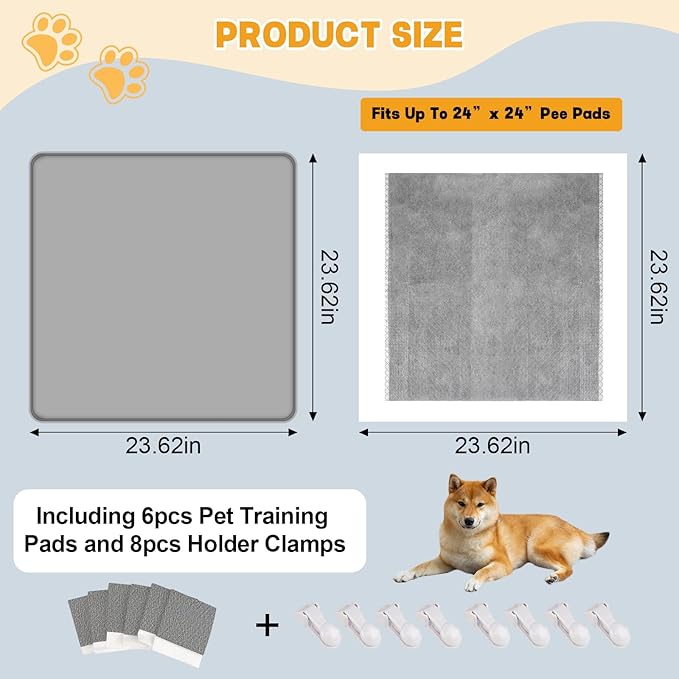 Dog Pee Pad Holder, Puppy Pad Holder Tray for 24&