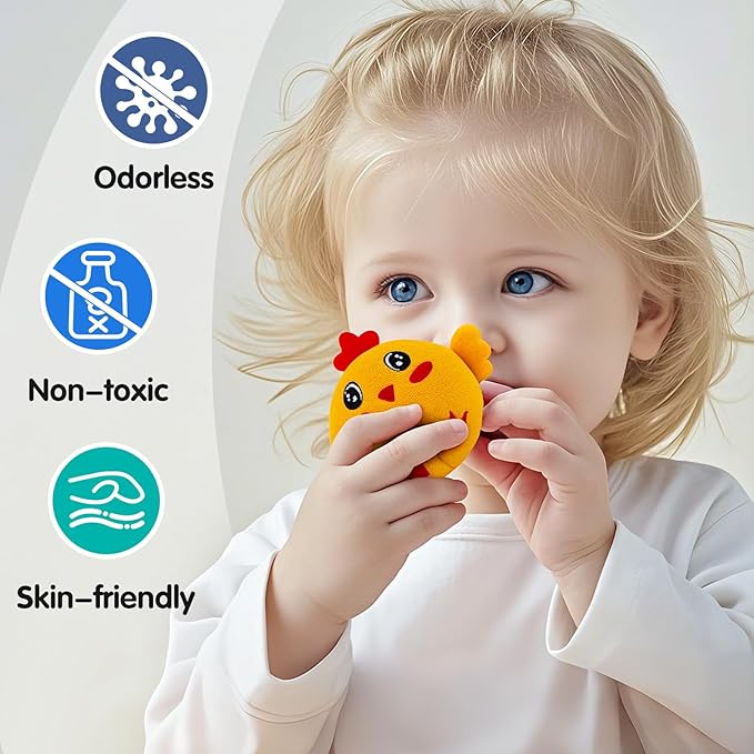Baby Toys 6-12 Months, Barn with Stuffed Farm Animals, Montessori Toy for Babies, Sensory Toys for Toddlers 1-3, Portable Baby Farmhouse Toy, Birthday Gift for Infants &amp; Toddlers