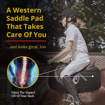 Kavallerie All-Purpose Saddle Pad with Quilted Anti-Slip Padding and Breathable Mesh Fabric for Maximum Airflow and Comfort, Works for English