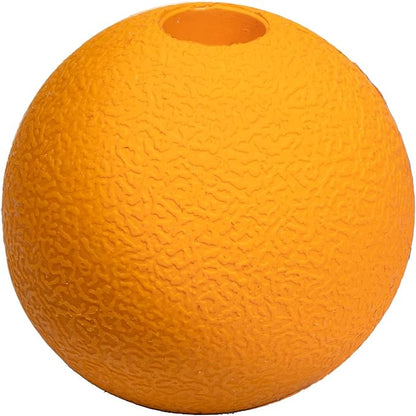 Amazon Basics Dog Toys, Interactive Assorted Rubber Balls, (Pack of 3), 2.5 inch, Blue, Beige, Orange